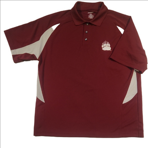 Pro Edge University of MT Grizzlies Burgundy Polo